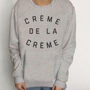 Creme de la Creme - Fashion Pullover Sweatshirt Sweater Women Only one Large